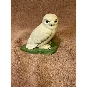 Vintage Resin Barn Owl Collectible Figure by Vanstone (B.C. Canada)